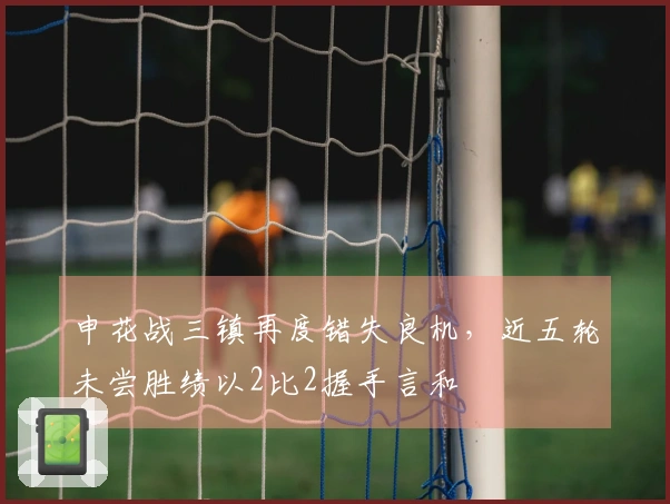 申花战三镇再度错失良机，近五轮未尝胜绩以2比2握手言和